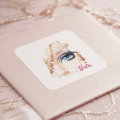 Barb Quadratischer Aufkleber