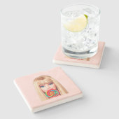 Barb Stone Coaster Steinuntersetzer (Seitenansicht)