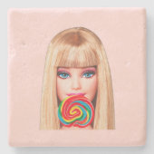 Barb Stone Coaster Steinuntersetzer (Vorderseite)