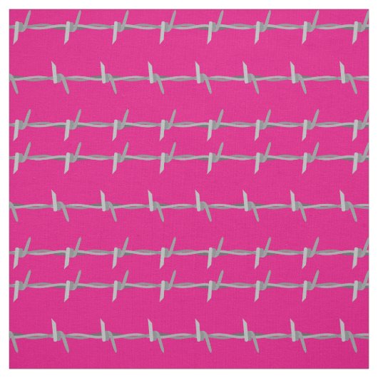 Barb Wire Muster auf rosa Stoff (Muster)