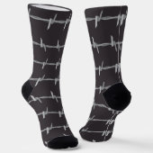 Barb Wire Novelty Punk Socken (Gewinkelt)