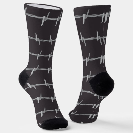 Barb Wire Novelty Punk Socken (Gewinkelt)