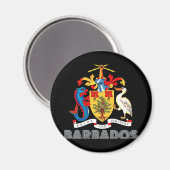 Barbadian Emblem Magnet (Vorderseite/Rückseite)