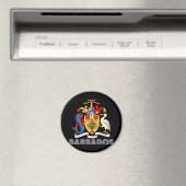 Barbadian Emblem Magnet (In Situ (Geschirrspüler))