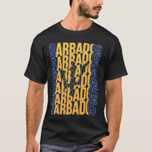 Barbadian Flag Barbados Heritage Proud Barbadian R T-Shirt