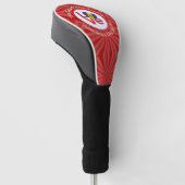 Barbadian Red LIEBE Flag Personalisiert Golf Headcover (angewinkelt)