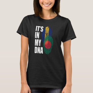 Barbadian und Bangladesch - DNA-Flaggen-Mischung T-Shirt