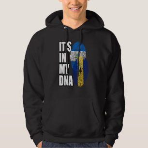 Barbadisch und nicaraguanisches Mix-DNA-Flaggen Hoodie