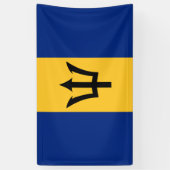 Barbadische Flagge (Barbados) (Bajan) Banner (Vertikal)