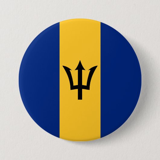 Barbadische Flagge (Barbados) (Bajan) Button (Vorderseite)