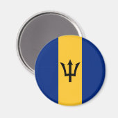 Barbadische Flagge (Barbados) (Bajan) Magnet (Vorderseite/Rückseite)