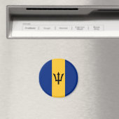 Barbadische Flagge (Barbados) (Bajan) Magnet (In Situ (Geschirrspüler))