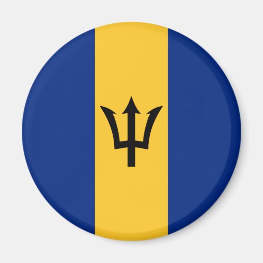 Barbadische Flagge (Barbados) (Bajan) Magnet (Vorne)