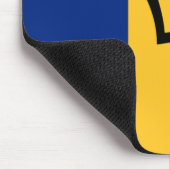 Barbadische Flagge (Barbados) (Bajan) Mousepad (Ecke)