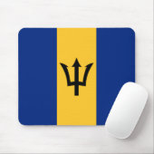Barbadische Flagge (Barbados) (Bajan) Mousepad (Mit Mouse)