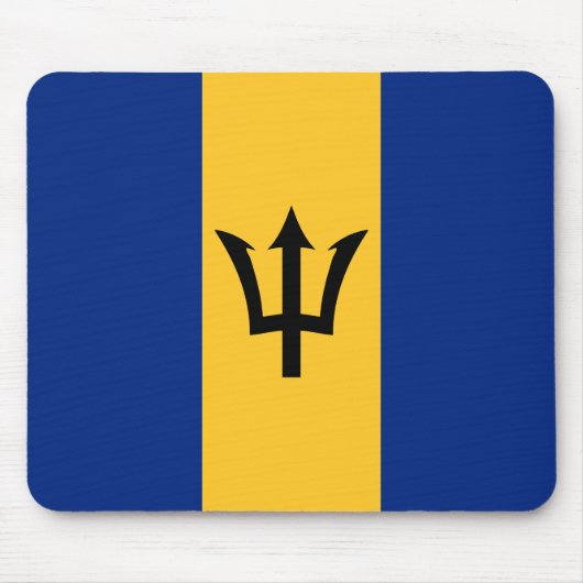 Barbadische Flagge (Barbados) (Bajan) Mousepad (Vorne)