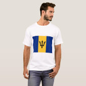 Barbadische Flagge (Barbados) (Bajan) T-Shirt (Vorne ganz)
