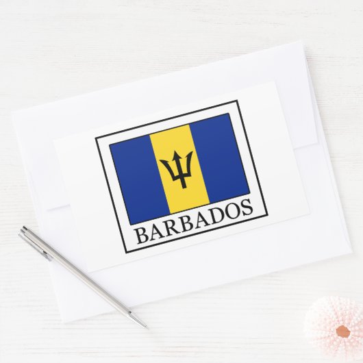 Barbadoaufkleber Rechteckiger Aufkleber (Umschlag)