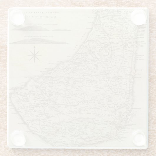 Barbadoes Glasuntersetzer (Rückseite)