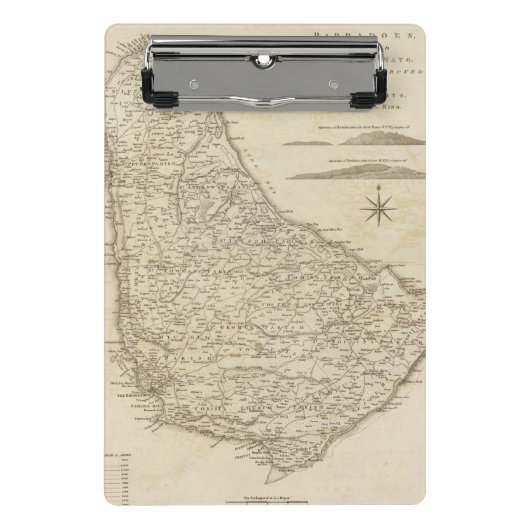 Barbadoes Mini Klemmbrett (Vorderseite)
