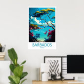 Barbados 4 poster (Heimbüro)