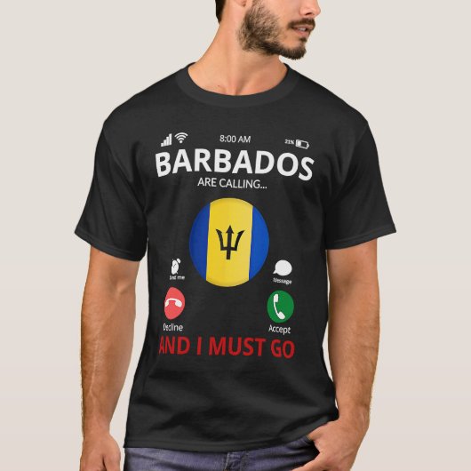 Barbados Are Calling T-Shirt (Vorderseite)