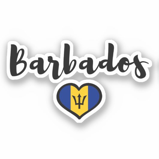 Barbados Aufkleber (Vorderseite)