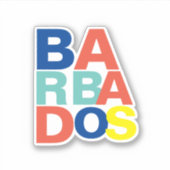 Barbados Aufkleber (Vorderseite)
