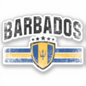 Barbados Aufkleber (Vorderseite)