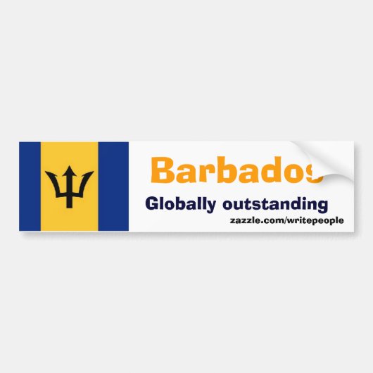 Barbados Autoaufkleber (Vorne)