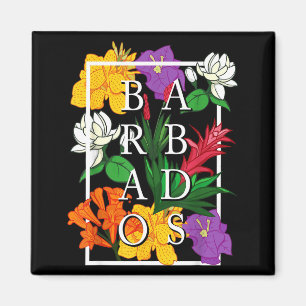 Barbados Bajan Wildblumen-Stolz Floral Magnet