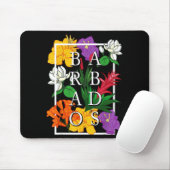 Barbados Bajan Wildflower Pride Floral Mousepad (Mit Mouse)