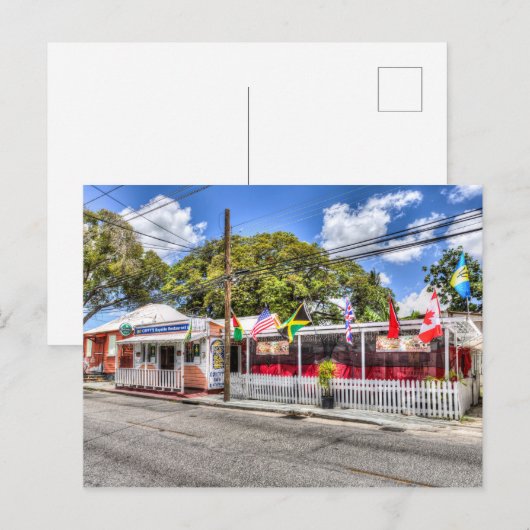 Barbados-Bar Postkarte (Vorne/Hinten)