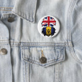 Barbados Barbadian Britisch-UK Tree Roots Flag Button (Beispiel)