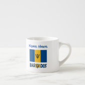 Barbados Barbadian Flag Blue Personalization Espressotasse (Rechts)