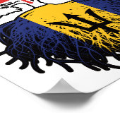Barbados Barbadian kanadische Tree Roots Flag Poster (Ecke)