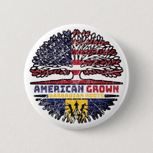 Barbados Barbadian USA Vereinigte Staaten Staaten Button