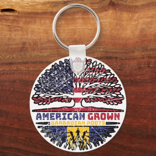 Barbados Barbadian USA Vereinigte Staaten Staaten Schlüsselanhänger (Vorderseite)