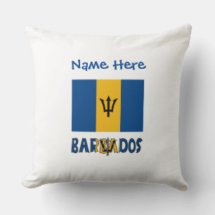 Barbados Barbadianische Flagge Blau Personalisieru Kissen