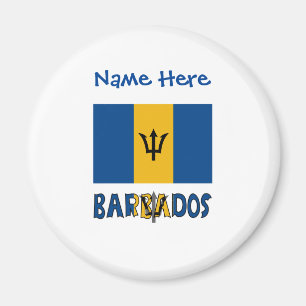 Barbados Barbadianische Flagge Blau Personalisieru Magnet