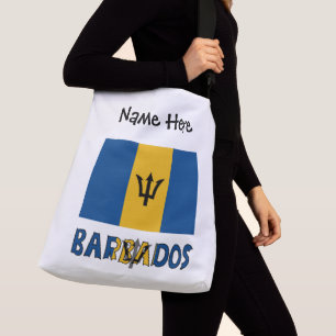 Barbados Barbadianische Flagge Personalisiert  Tragetaschen Mit Langen Trägern