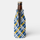 Barbados Barbarian Flag Personalisiert gefixt Flaschenkühler (Flasche Rückseite)
