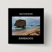 Barbados, Bathsheba Rocks Button (Vorderseite)