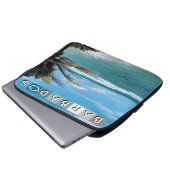 Barbados Beach Laptopschutzhülle (Vorne Knopf)