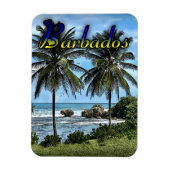Barbados Beach Palm Trees Magnet (Vertikal)