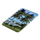 Barbados Beach Palm Trees Magnet (Linke Seite)