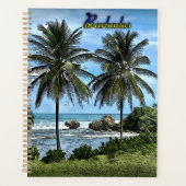 Barbados Beach Palm Trees Planer (Vorderseite)