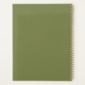 Barbados Beach Palm Trees Planer (Rückseite)