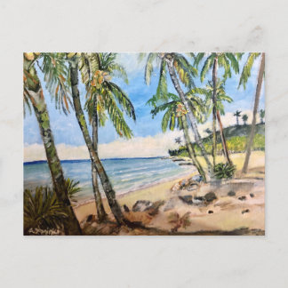 Barbados Beach, Postcard Postkarte