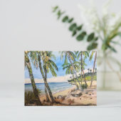 Barbados Beach, Postcard Postkarte (Stehend Vorderseite)